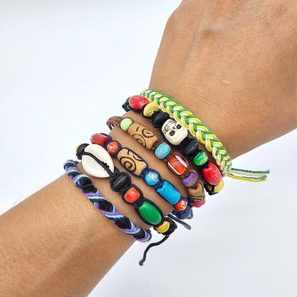 Handmade Rope Bracelets from Mexico (set 6) Multicolor - Picture 10 of 12